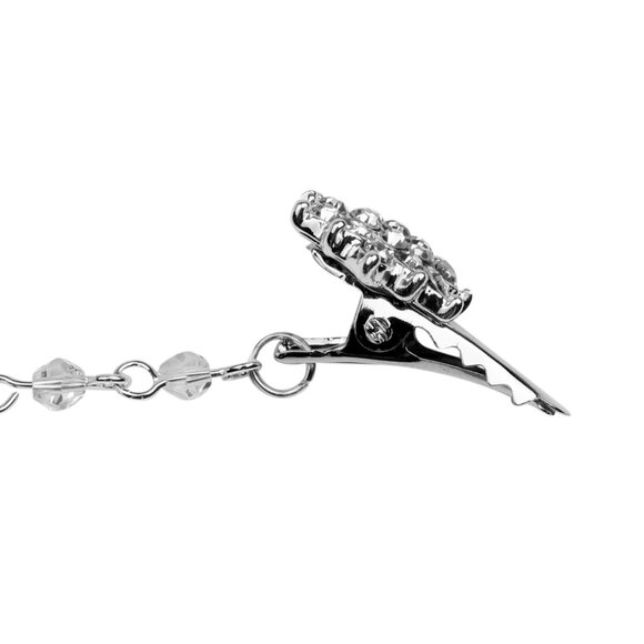 Diamond Collar Clip NEW  Sweater Pin Jacket Dress Cinch Cardigan Blouse Cape - Picture 6 of 6